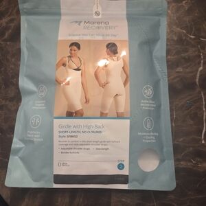 Marena Nwt Women's Girdle with High-Back - Beige Shorts No Closures L LARGE